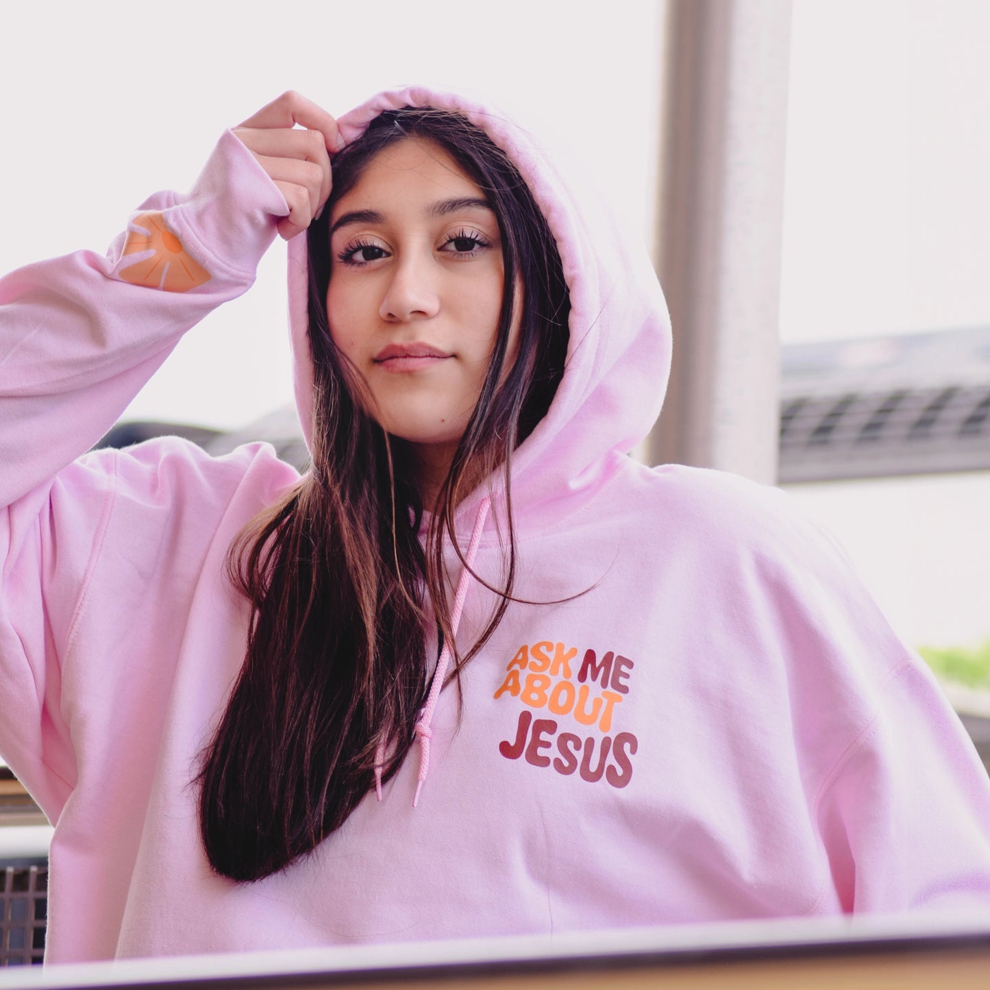 ASK ME ABOUT JESUS HOODIE
