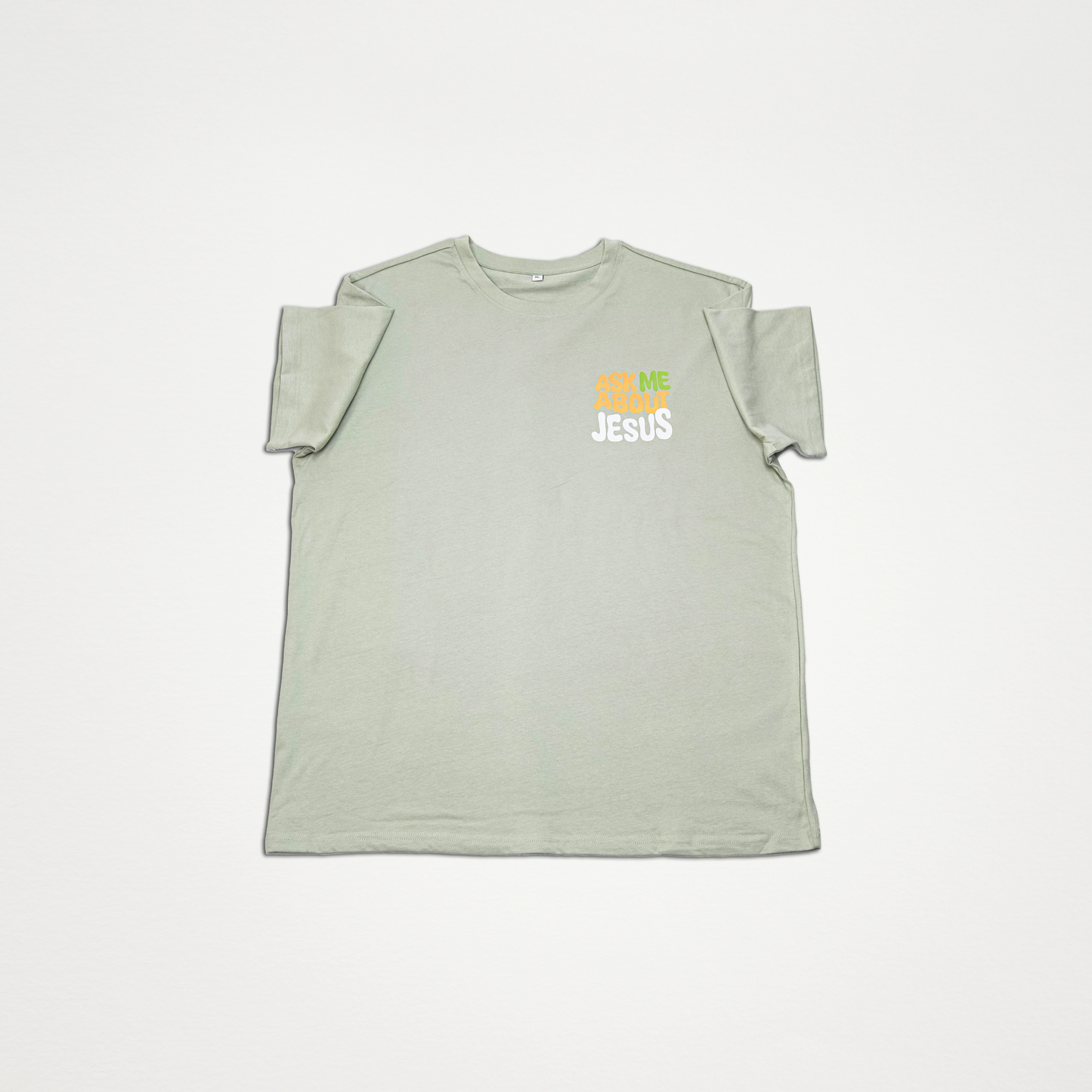 ASK ME ABOUT JESUS TSHIRT OVERSIZE